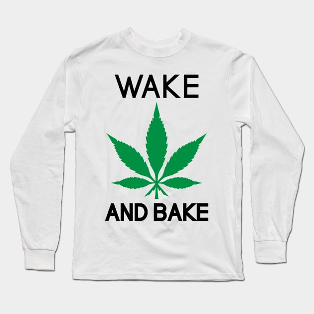 Wake & Bake Long Sleeve T-Shirt by MekiBuzz Graphics